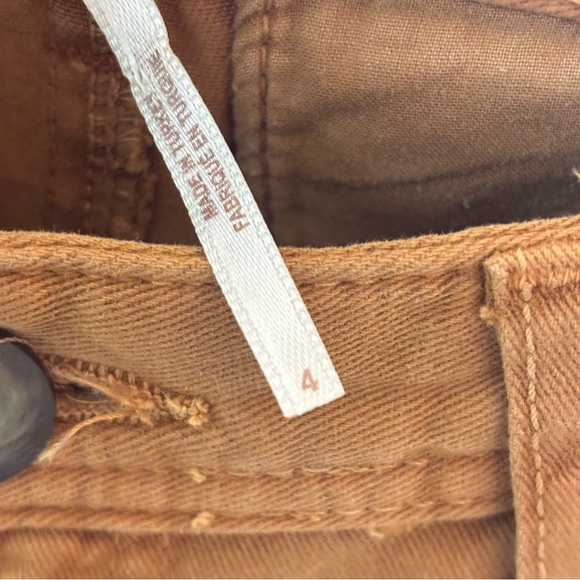 Free People Loose Waist Abby Chino Pant in Rust Brown Size 4 - Picture 8 of 11
